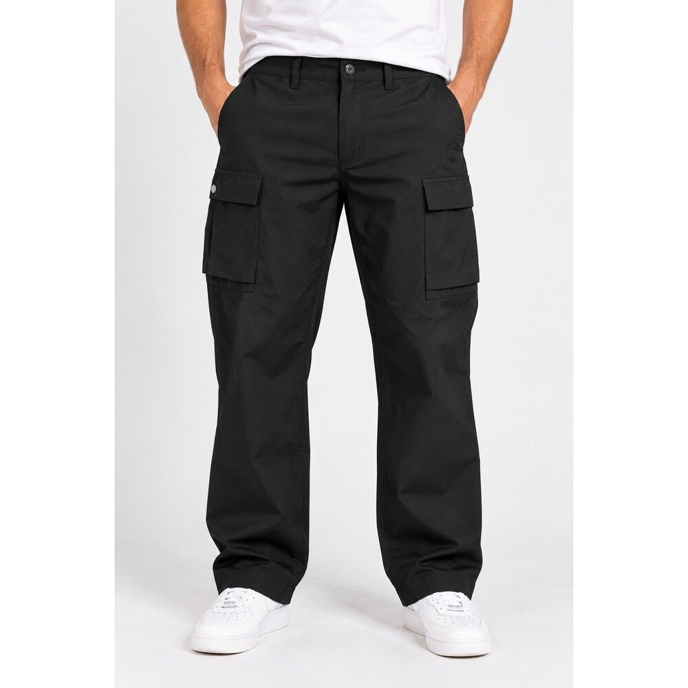 NWT Nike Men’s 30 Black Cargo Pants Standard Fit Straight Leg Regular Utility